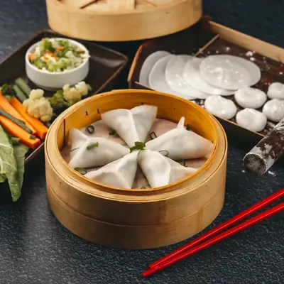 Veg Dim Sim Steam
