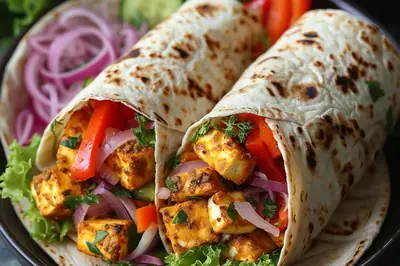 Crispy Makhani Paneer Wrap