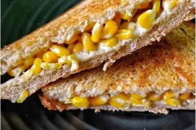 Corn Masala Sandwich