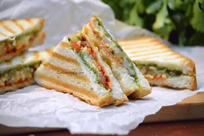 Grilled veg sandwich