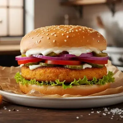 Cheese veg burger