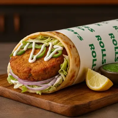 Crispy Allo Tikki Wrap
