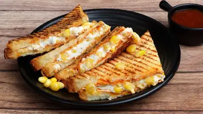 Grilled cheese corn sandwich