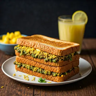 Sev Onion Sandwich