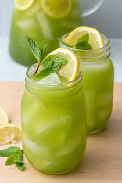 Green Mint Masala Lemonade